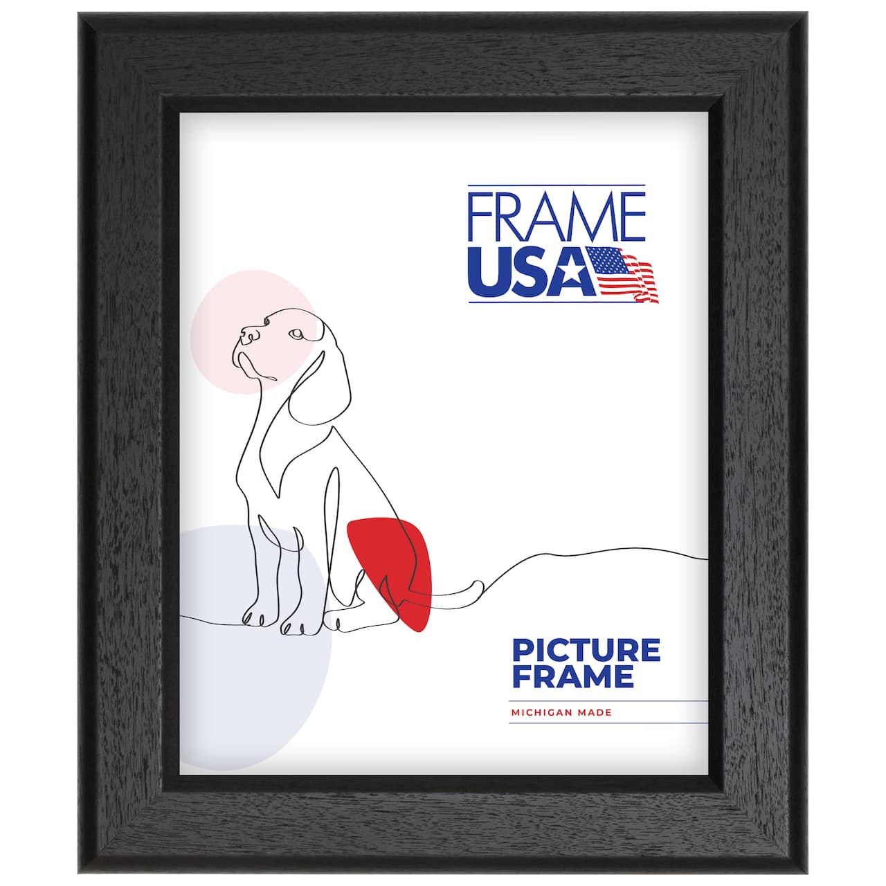Frame USA Coffee Bean Narrow Dark Brown Single Image Picture Frame